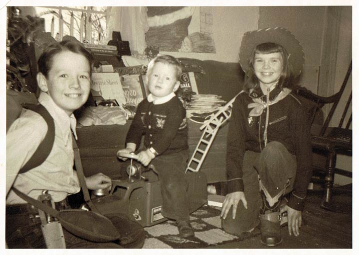 Dave, Nancy & Al Rich Christmas 1951