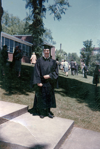 Dave Rich graduation photo: Class of 1964. Plymouth State College.